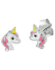 Zilver Gerhodineerd Oorknoppen Eenhoorn 1328636 - PansiteNederland.nl