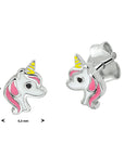 Zilver Gerhodineerd Oorknoppen Eenhoorn 1328636 - PansiteNederland.nl
