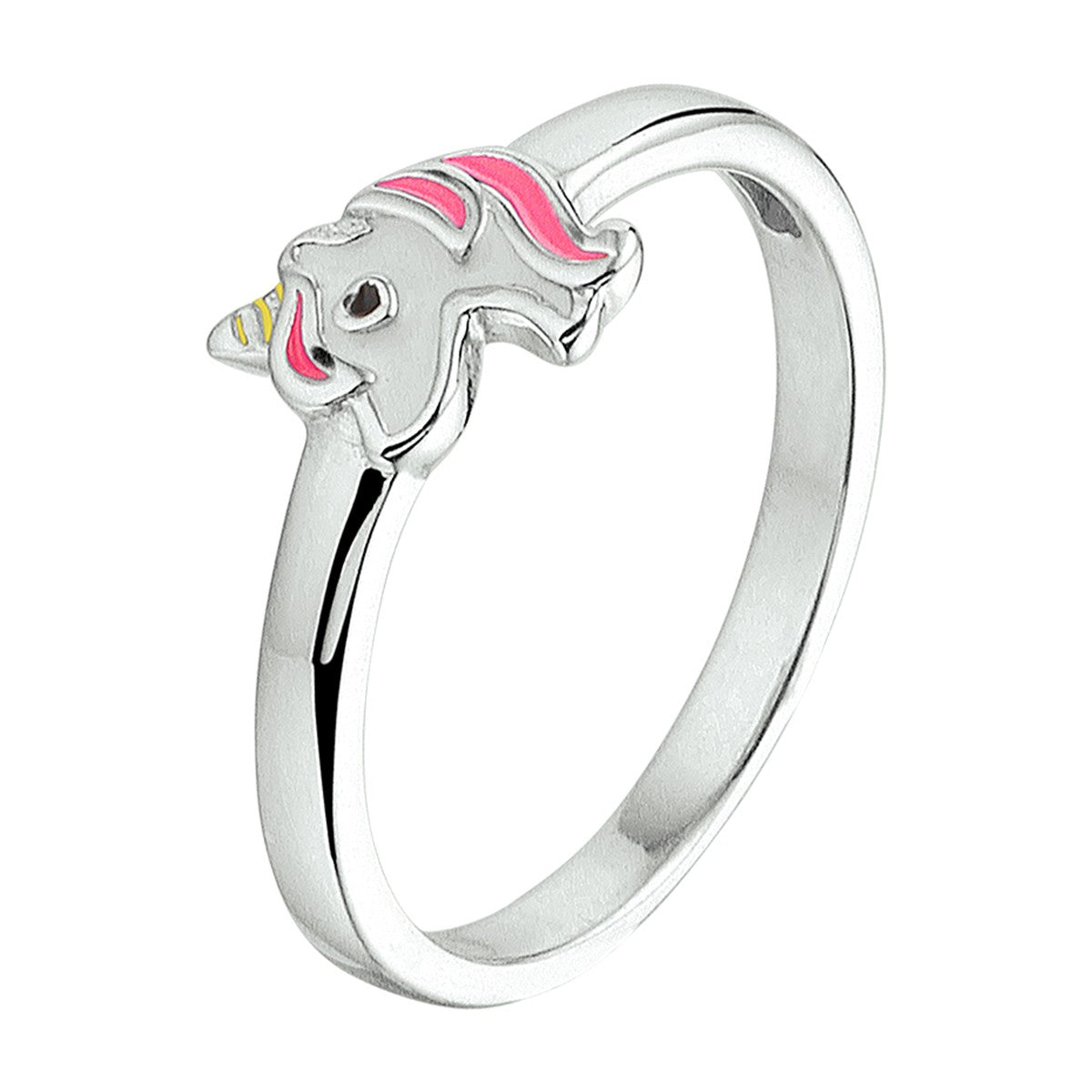 Fantasy Collection Ring eenhoorn emaille zilver
