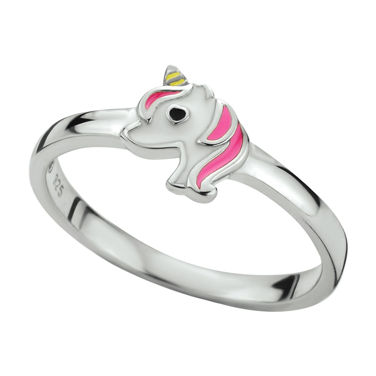 Fantasy Collection Ring eenhoorn emaille zilver