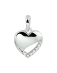 zilver gerhodineerd hanger hart zirkonia 1328659 - PansiteNederland.nl