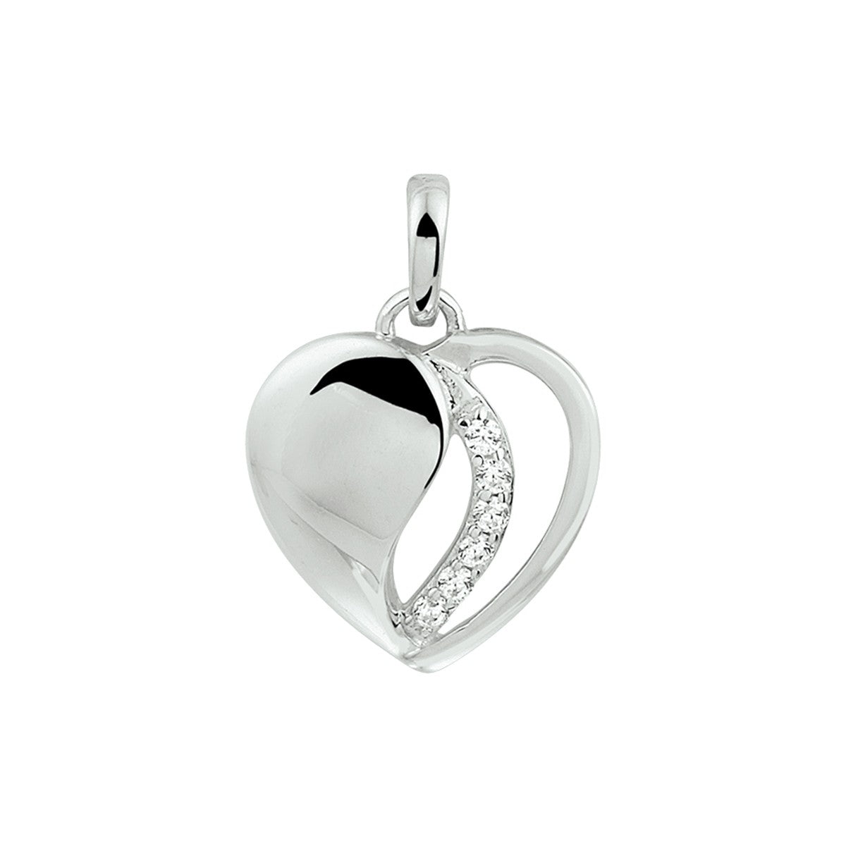 Fantasy Collection Hanger hart zirkonia zilver