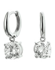 Zilver Gerhodineerd Klapoorringen Met Zirkonia 1328720 - PansiteNederland.nl