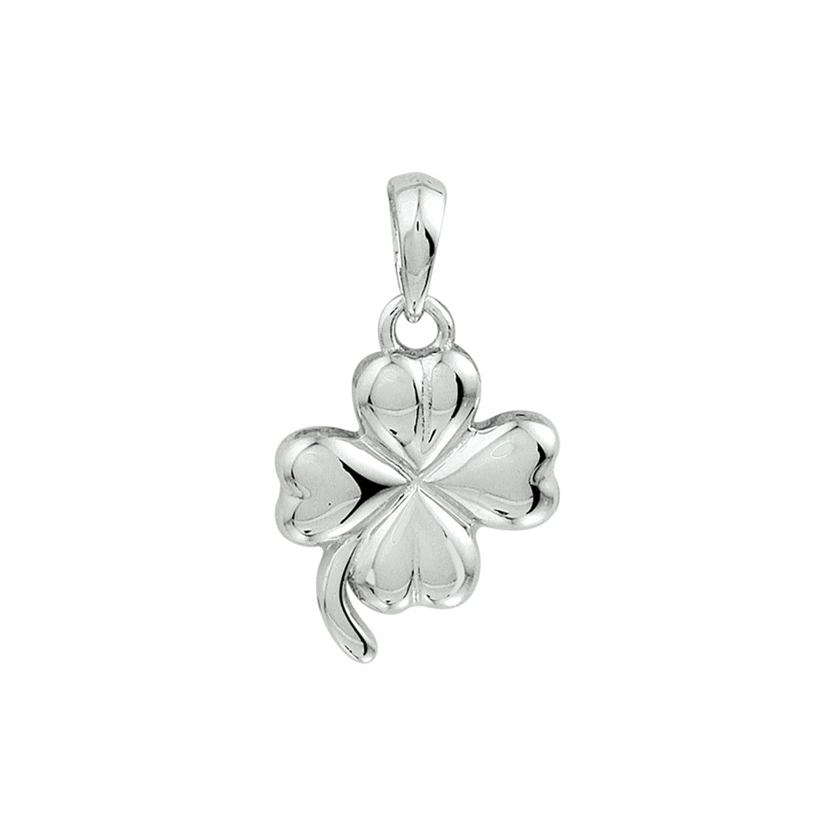 Fantasy Collection Hanger klavertje 14 mm zilver