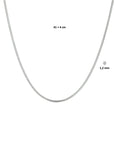 zilver gerhodineerd collier slang rond 1,2 mm 41 + 4 cm 1329070 - PansiteNederland.nl
