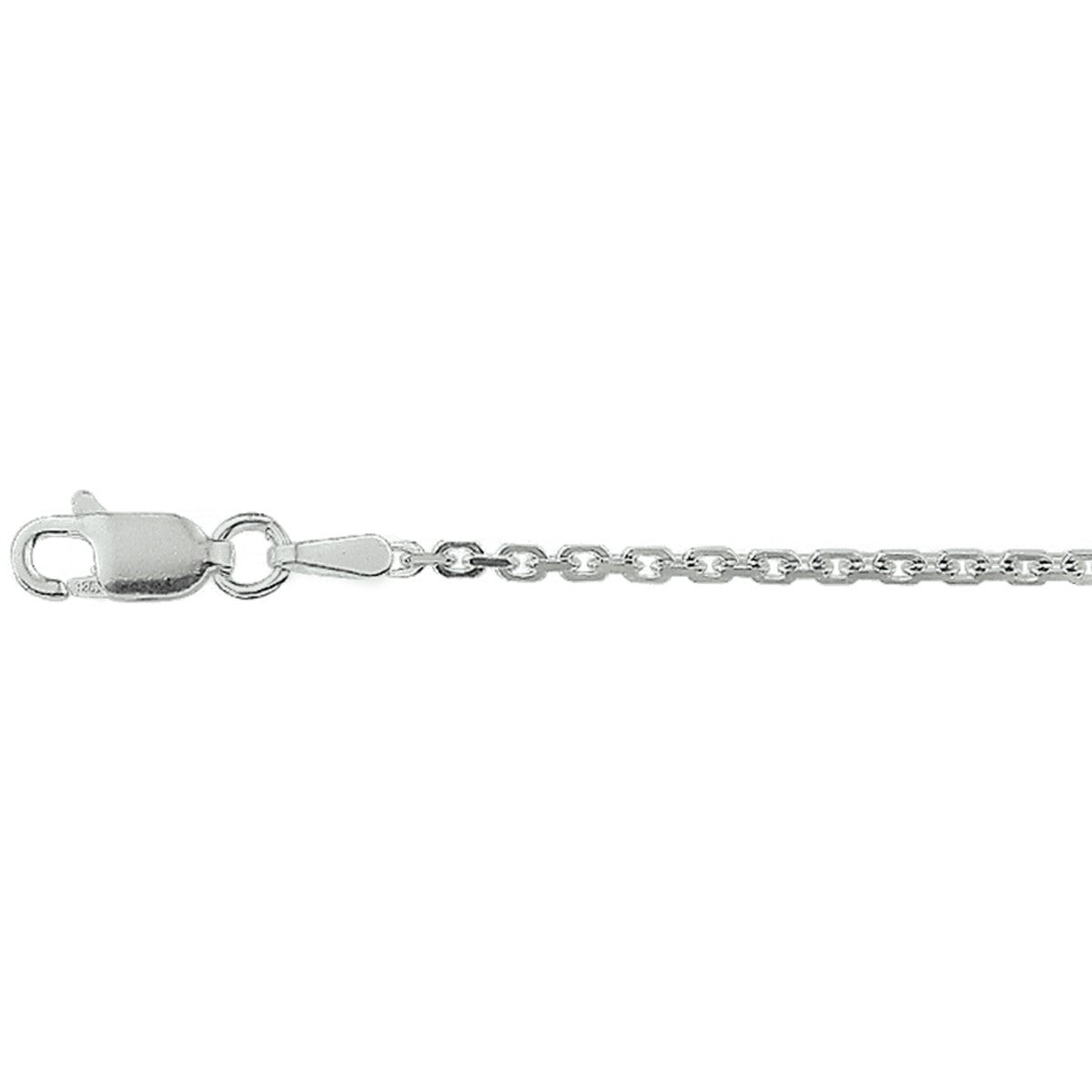 Fantasy Collection Collier anker gediamanteerd 1,7 mm zilver