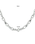zilver gerhodineerd collier anker 5,2 mm 45 cm 1329084 - PansiteNederland.nl