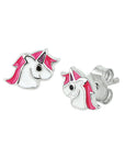 Zilver Gerhodineerd Oorknoppen Eenhoorn 1329128 - PansiteNederland.nl