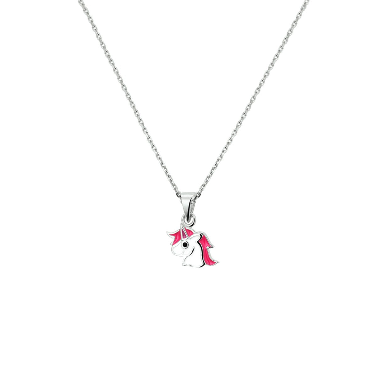Fantasy Collection Collier eenhoorn 1,1 mm 36 + 4 cm zilver