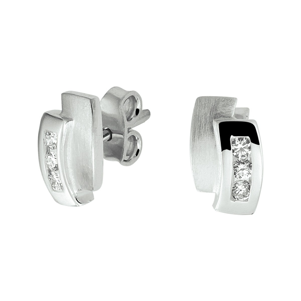 Fantasy Collection Oorbellen zirkonia zilver