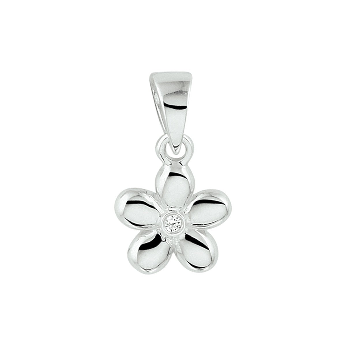 Fantasy Collection Hanger bloem zirkonia zilver