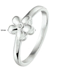 Gerhodineerd Zilver Ring Bloem Met Zirkonia 1329203 - PansiteNederland.nl