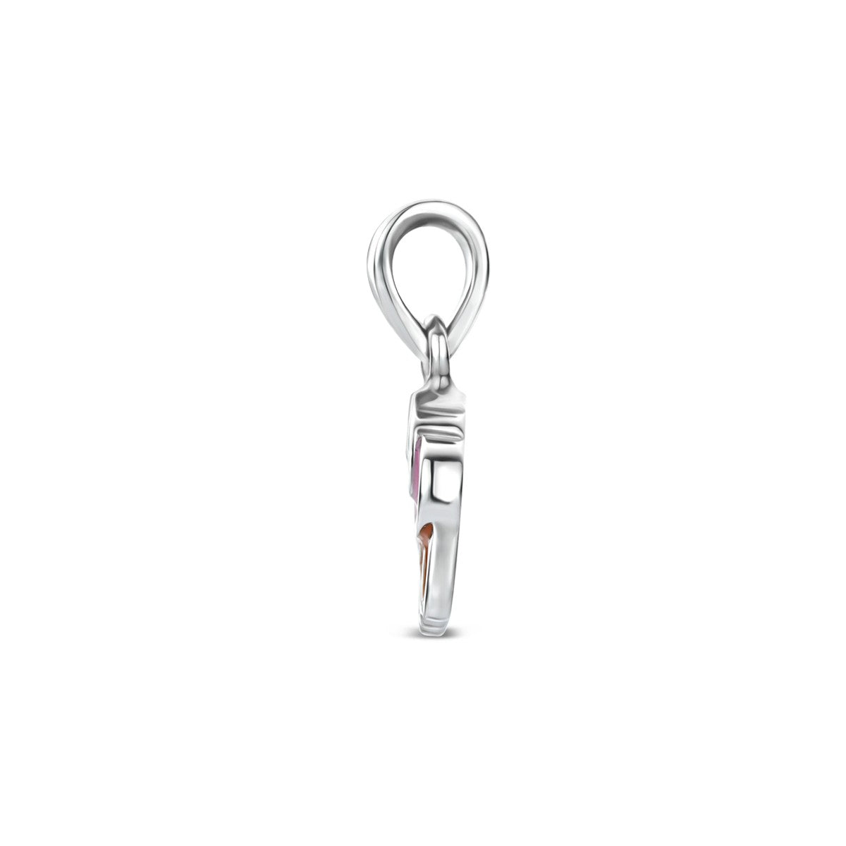 Hanger cupcake emaille zilver