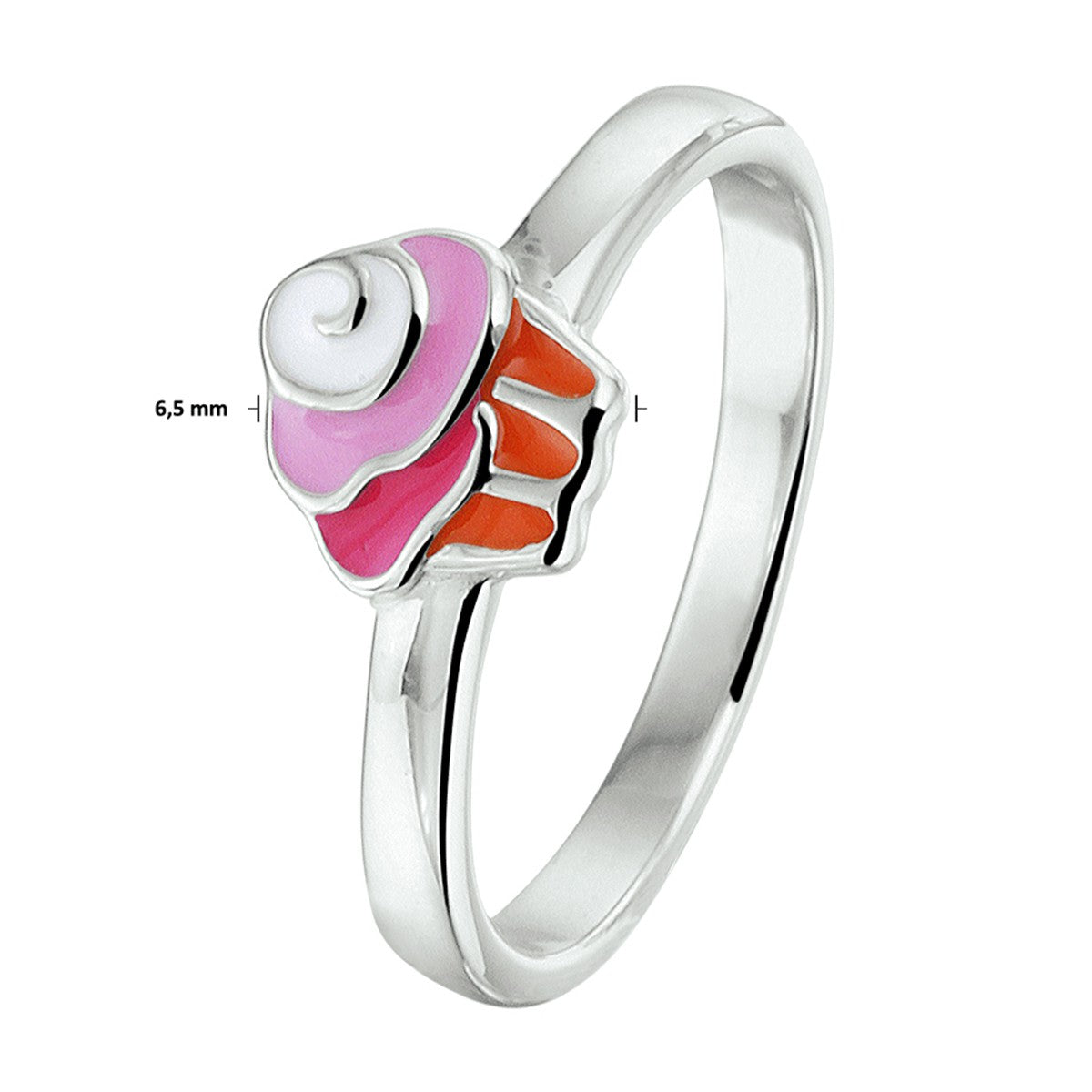 Fantasy Collection Ring cupcake emaille zilver