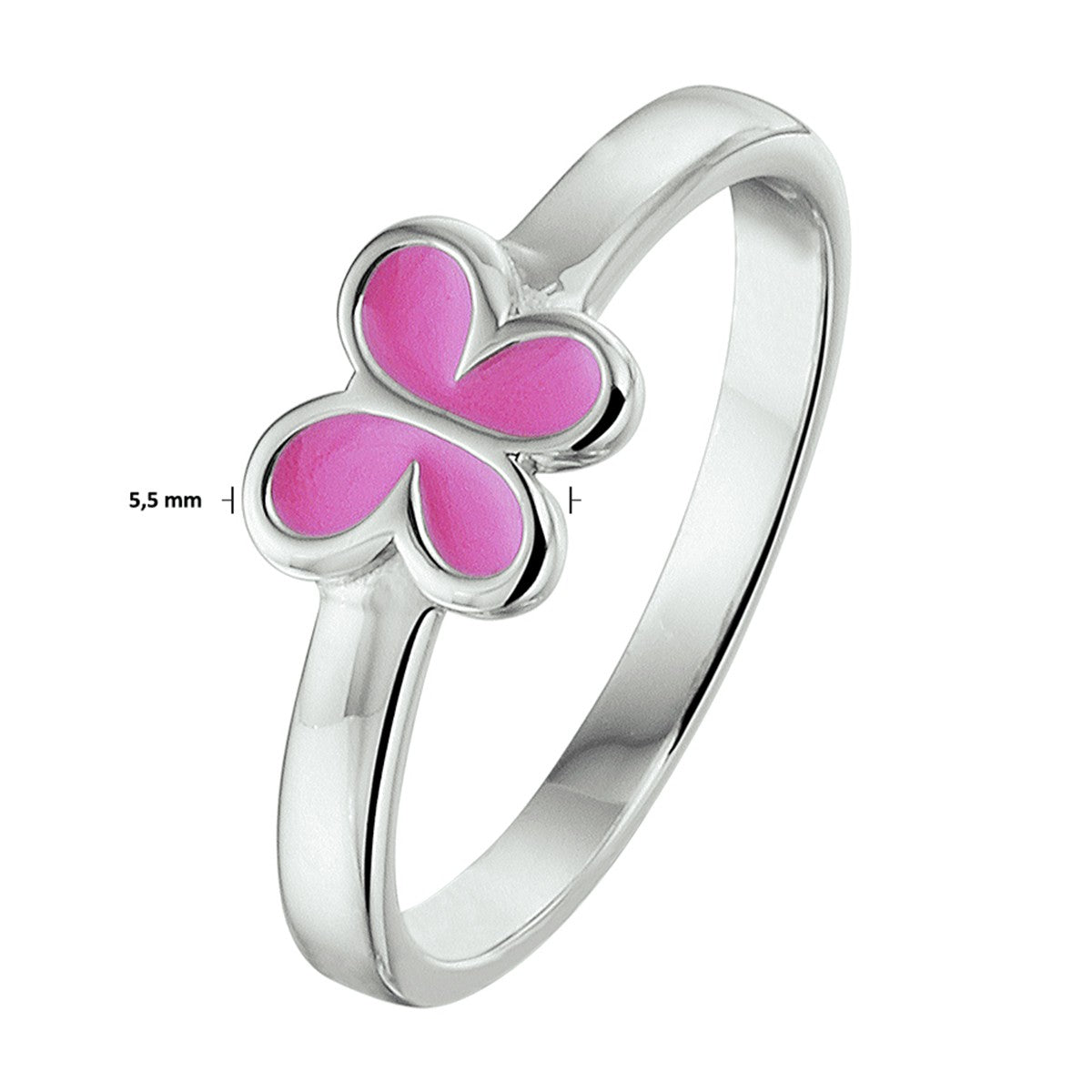 Fantasy Collection Ring vlinder emaille zilver