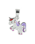 zilver gerhodineerd hanger eenhoorn 1329238 - PansiteNederland.nl