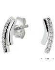 Zilver Gerhodineerd Oorknoppen Zirkonia 1329283 - PansiteNederland.nl
