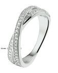 Gerhodineerd Zilver Ring Met Zirkonia 1329287 - PansiteNederland.nl
