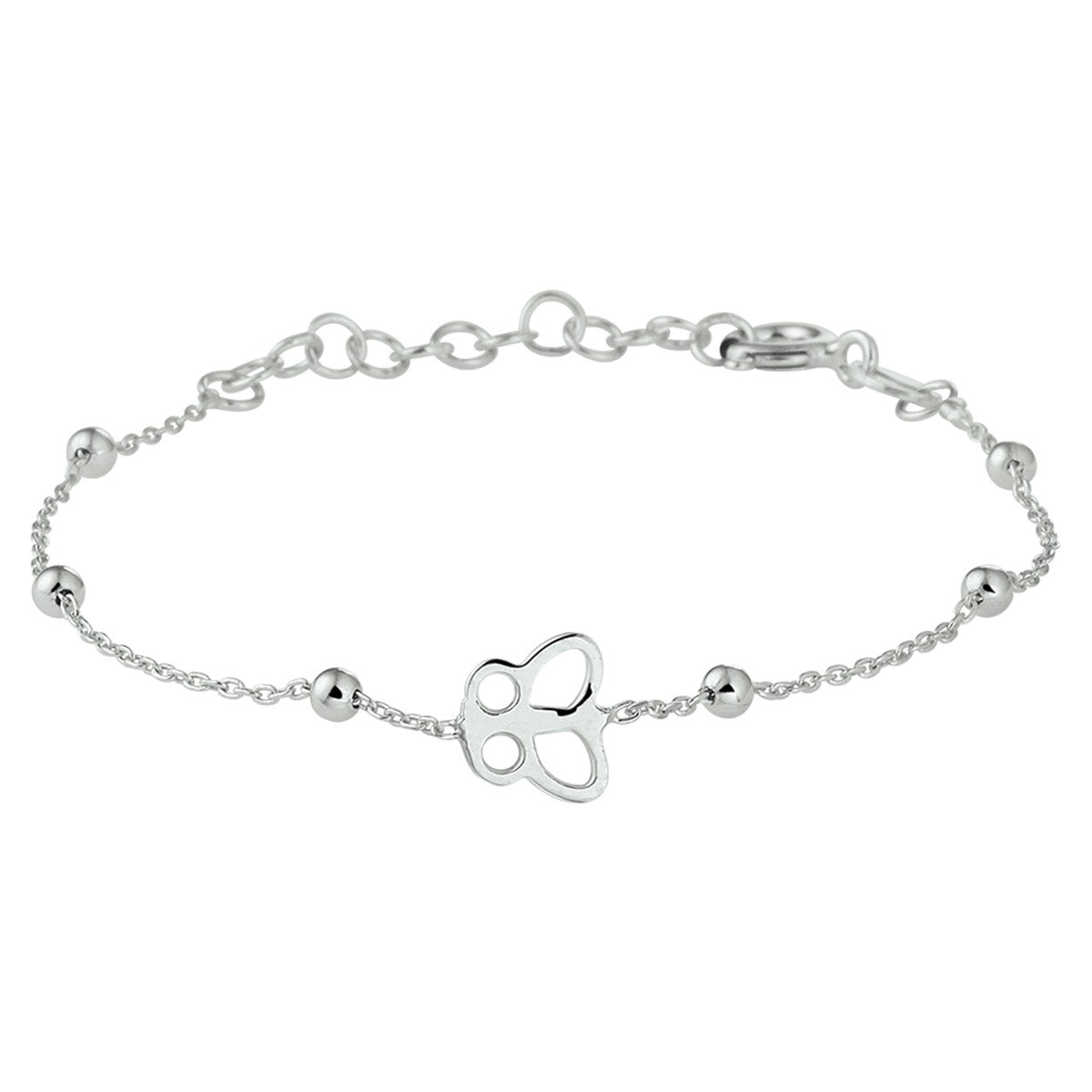 Fantasy Collection Armband vlinder 13 + 3 cm zilver