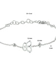 Zilver Gerhodineerd Armband Vlinder 13 + 3 Cm 1329444 - PansiteNederland.nl