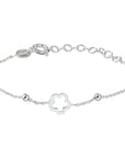 Zilver Gerhodineerd Armband Bloem 13 + 3 Cm 1329445 - PansiteNederland.nl