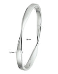 Zilver Gerhodineerd Bangle Scharnier 1329477 - PansiteNederland.nl
