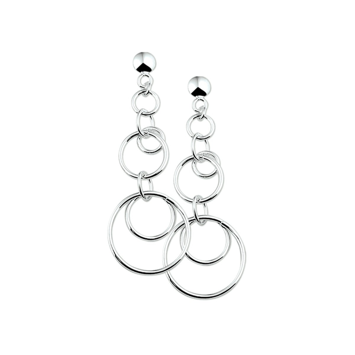 Fantasy Collection Hangende oorbellen zilver