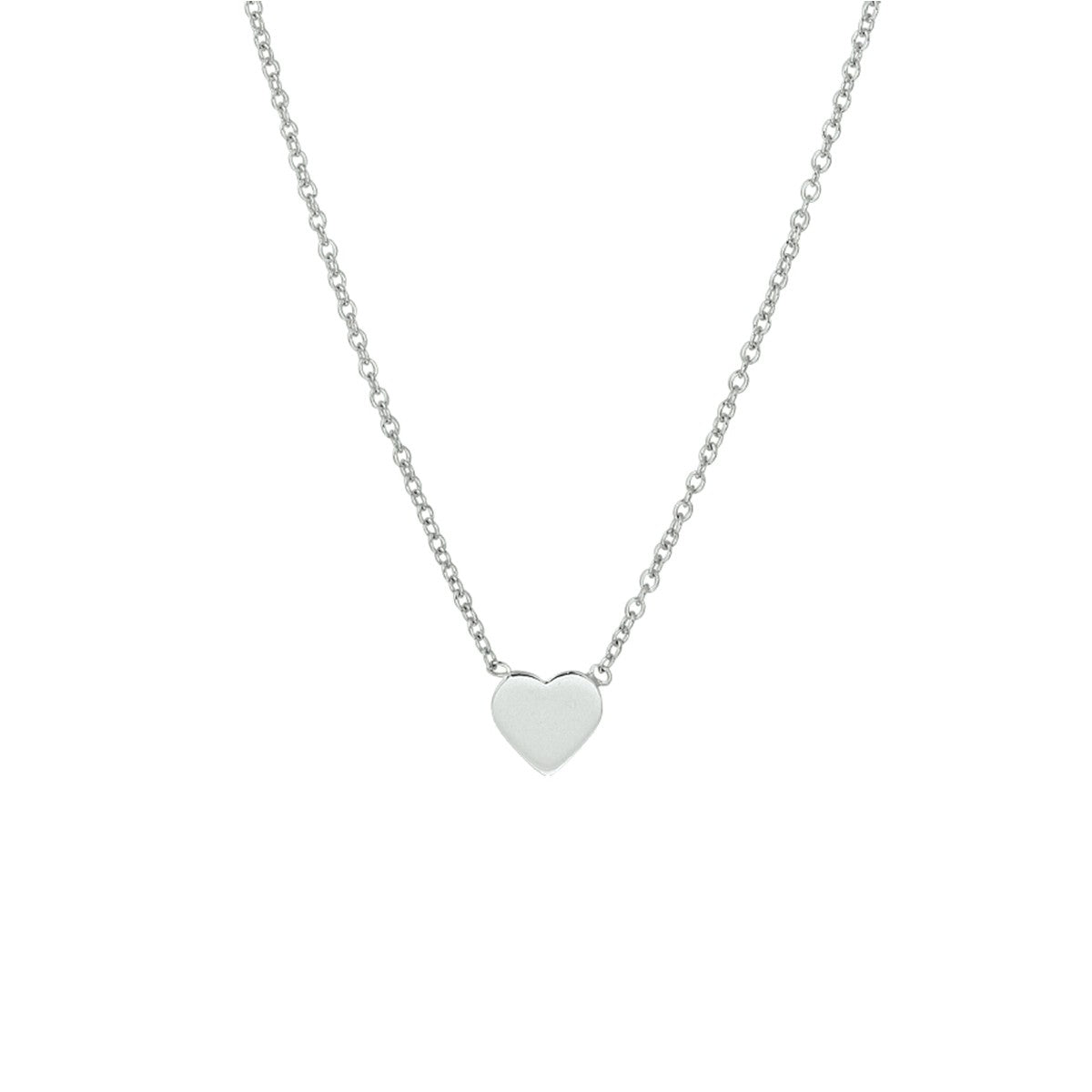 Fantasy Collection Collier hart 41 + 5 cm zilver