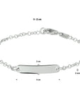 Zilveren Graveerarmband jasseron plaat 4,0 mm - 1329558 - PansiteNederland.nl