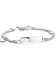 Zilver Gerhodineerd Graveerarmband Hart Plaat 4,2 mm 1329663 - PansiteNederland.nl