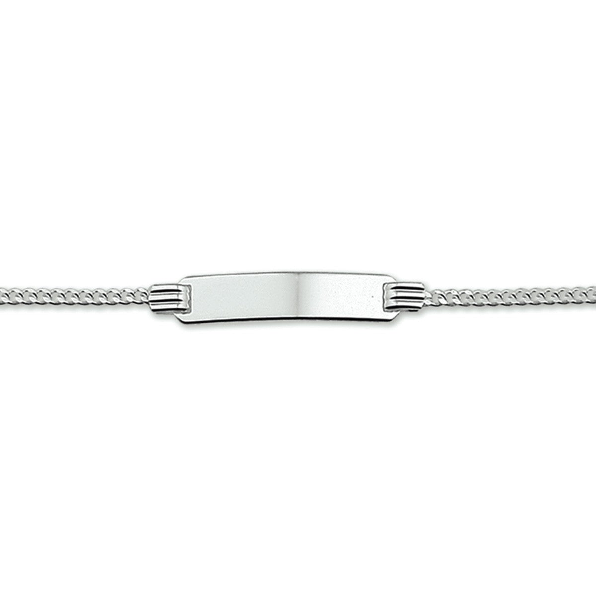 Fantasy Collection Graveerarmband gourmette plaat 4,8 mm zilver