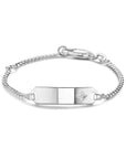 Zilver Gerhodineerd Graveerarmband Zirkonia Plaat 5,0 Mm 9 - 11 Cm 1329672 - PansiteNederland.nl