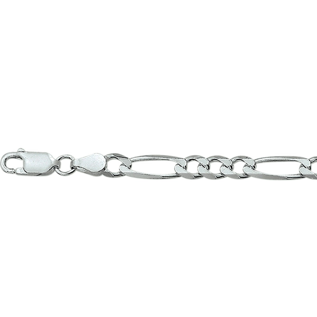 Fantasy Collection Armband figaro 4,9 mm zilver
