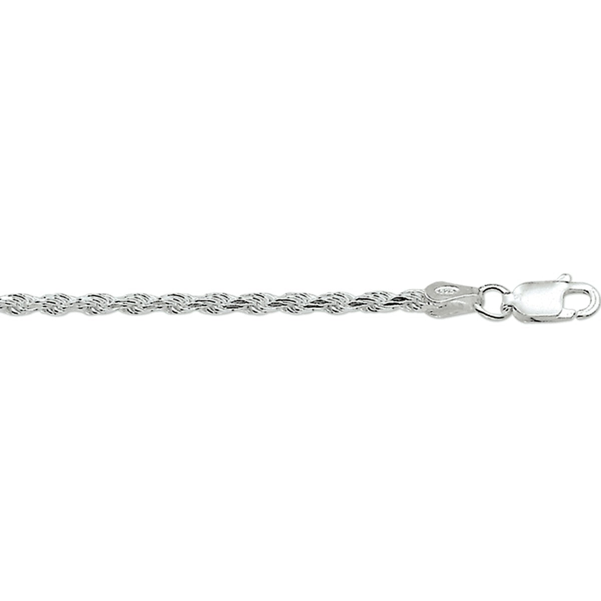 Fantasy Collection Collier koord gediamanteerd 2,8 mm zilver