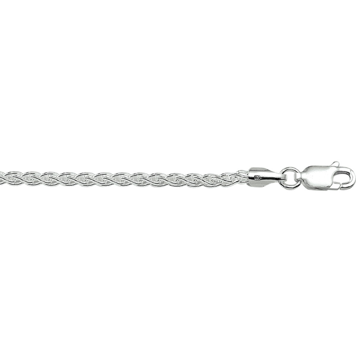 Fantasy Collection Armband Vossestaart rond 2,5 mm zilver