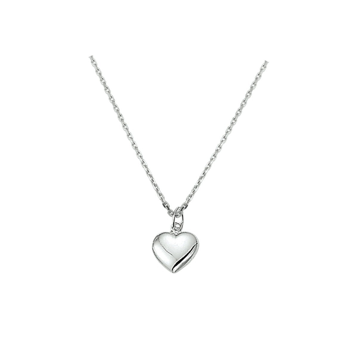 Fantasy Collection Collier hart 41 + 4 cm zilver