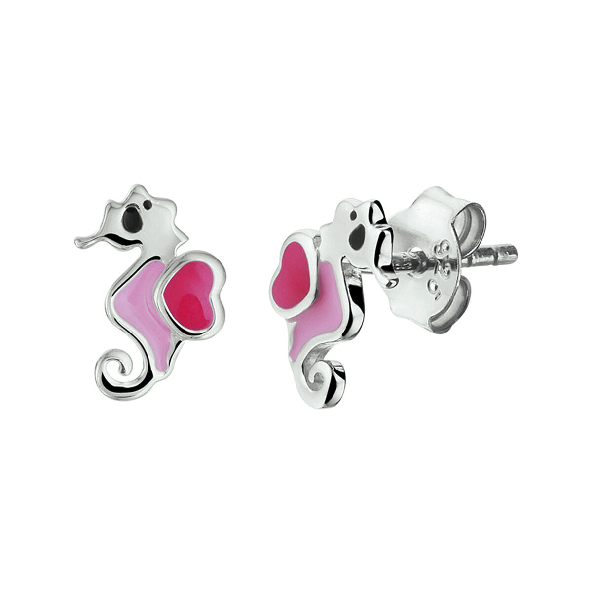 Fantasy Collection Oorbellen zeepaard emaille zilver - PSN1329816
