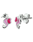 Zilveren oorknoppen zeepaard - PSN1329816 - PansiteNederland.nl