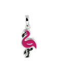 zilver gerhodineerd hanger flamingo 1329848 - PansiteNederland.nl