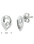 Zilver Gerhodineerd Oorknoppen Zirkonia 1329873 - PansiteNederland.nl