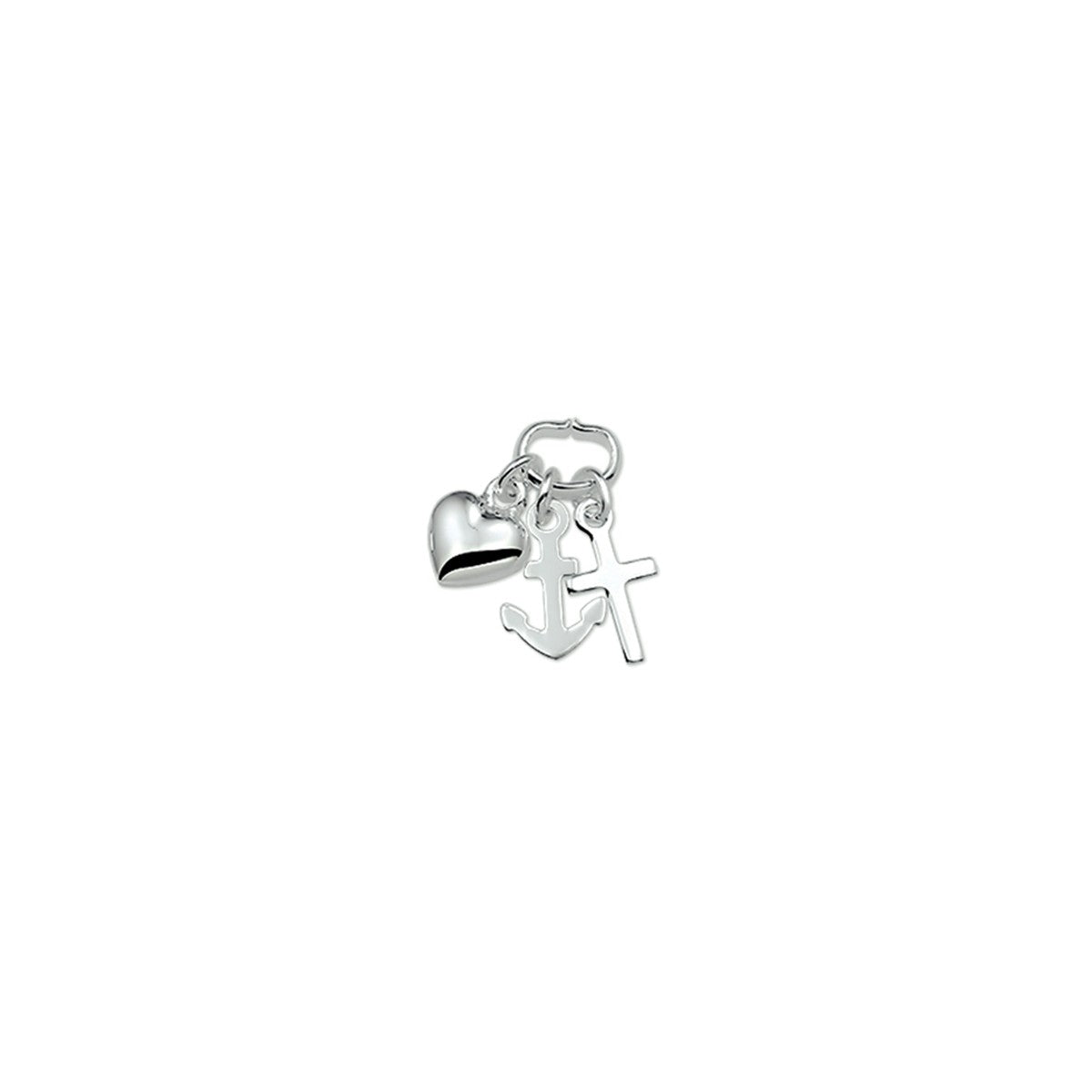 Fantasy Collection Hanger geloof, hoop en liefde 7,5 mm zilver
