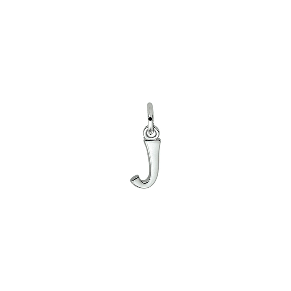 Fantasy Collection Hanger letter J 12,5 mm zilver gerhodineerd - PSN1330007