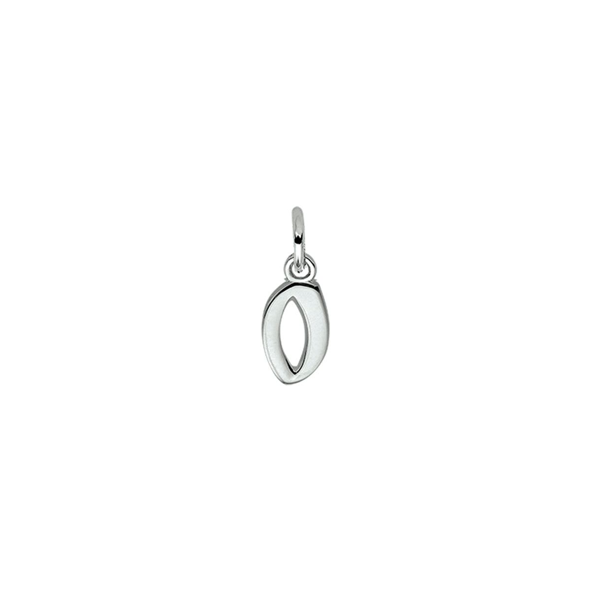 Fantasy Collection Hanger letter O 12,5 mm zilver gerhodineerd - PSN1330012