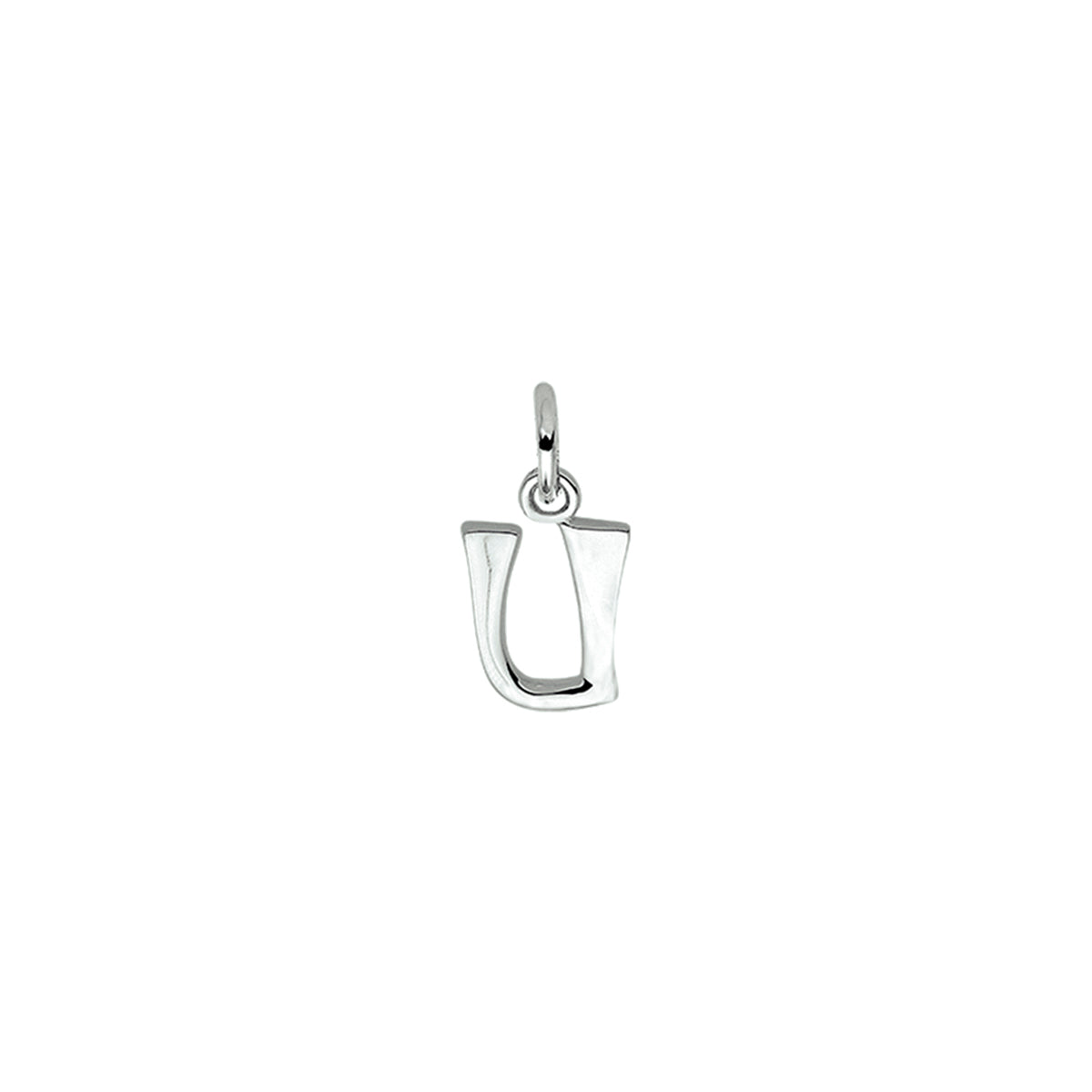 Fantasy Collection Hanger letter U 12,5 mm zilver gerhodineerd - PSN1330018