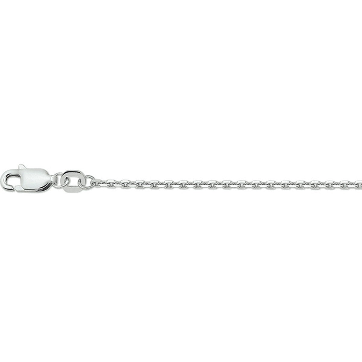 Fantasy Collection Collier anker plat 1,6 mm 41 + 4 cm zilver