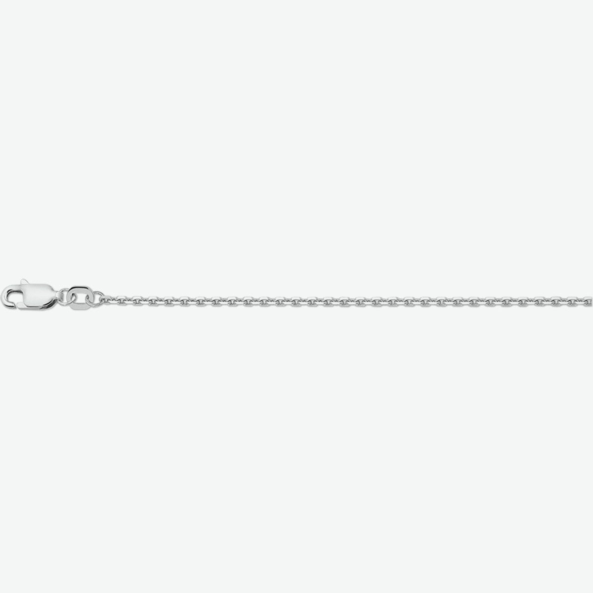 Fantasy Collection Collier anker gediamanteerd 1,7 mm zilver