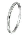 Zilver Gerhodineerd Bangle Scharnier Zirkonia 5,5 X 58,5 Mm 1330151 - PansiteNederland.nl