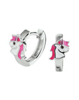 Zilver Gerhodineerd Klapoorringen Eenhoorn 1330158 - PansiteNederland.nl