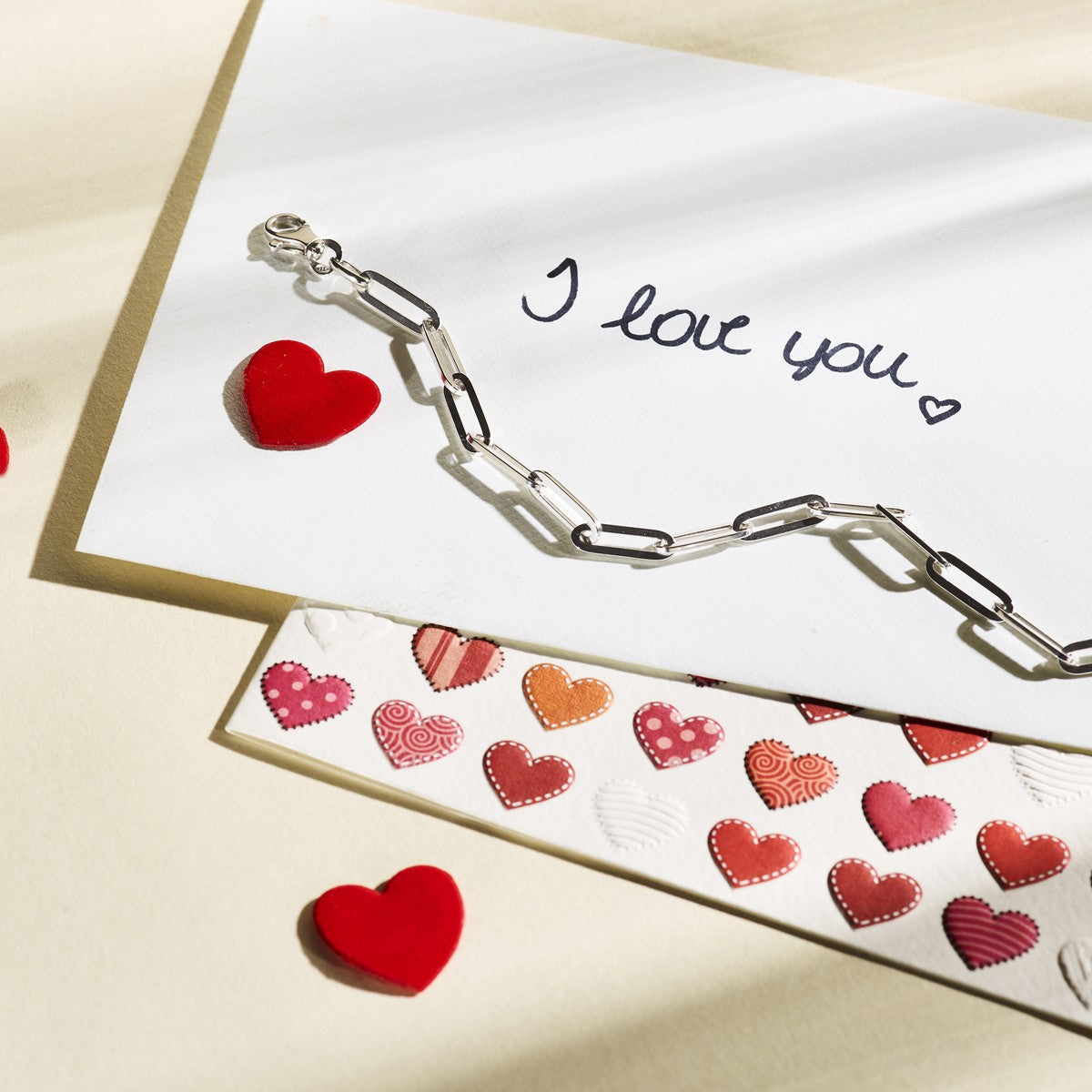 Zilver Gerhodineerd Armband Paperclip Vierkante Buis 5,0 Mm 19 Cm 1330167 - PansiteNederland.nl