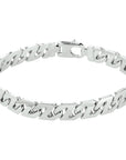 armband gourmette 8,2 mm zilver gerhodineerd - PansiteNederland.nl